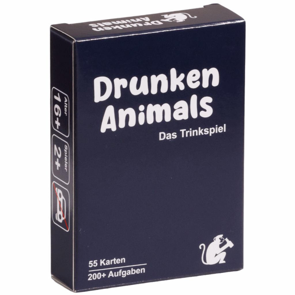Trinkspiel Drunken Animals Classic (200+ Aufgaben auf 55 Karten)